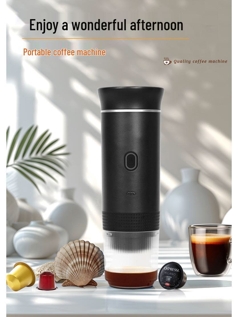 Portable & Automatic Coffee Maker enjoying fresh Espresso coffee anytime, anywhere. [ FREE SHIPPING ALL OVER KSA]